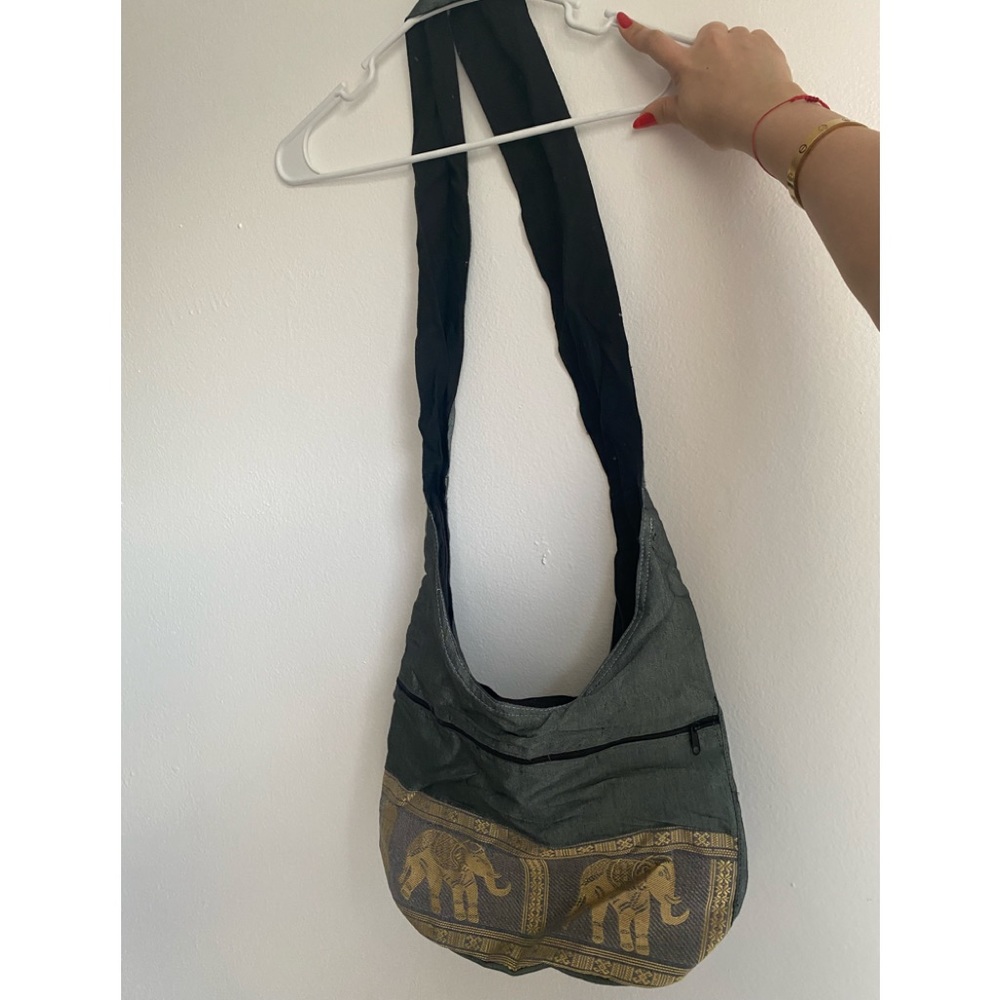 Boho tote crossbody bag elephant Hobo